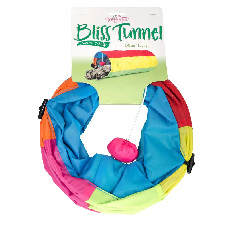 heavy-duty dog training leash-Trouble And Trix Bliss Tunnel Cat Toy