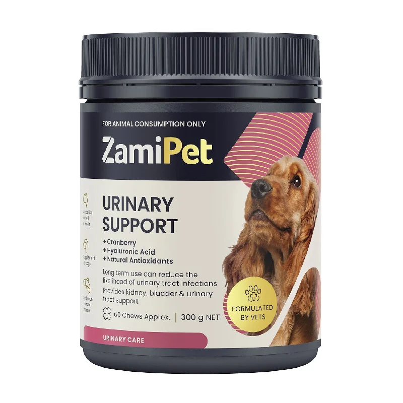 water-resistant dog winter boots-ZamiPet Urinary Support Chews for Dogs 300g 60pk