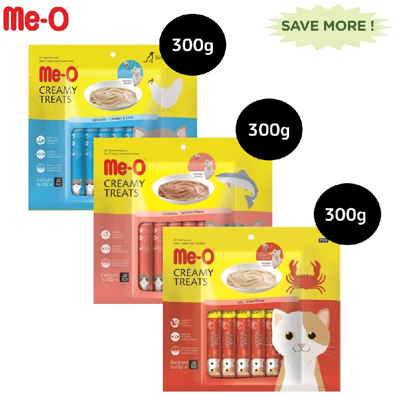 eco-friendly cat litter-Me O Creamy Chicken & Liver, Crab and Salmon Cat Treat Combo