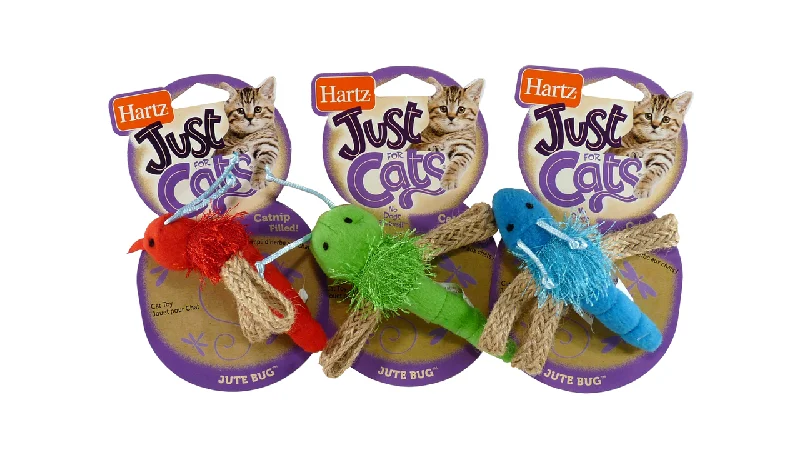 space-saving multi-level cat tower-Hartz Jute Bug Catnip Toy