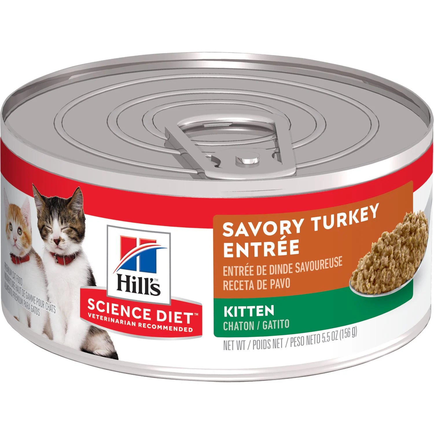 water-resistant puppy pee pad-Hill's Science Diet Kitten Canned Cat Food, Savory Turkey Entrée (5.5 oz x 24 cans)