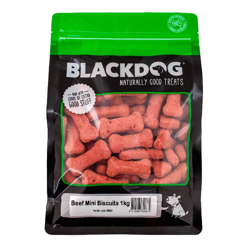 pet-friendly essential oils-Blackdog Mini Beef Biscuits Dog Treat 1kg