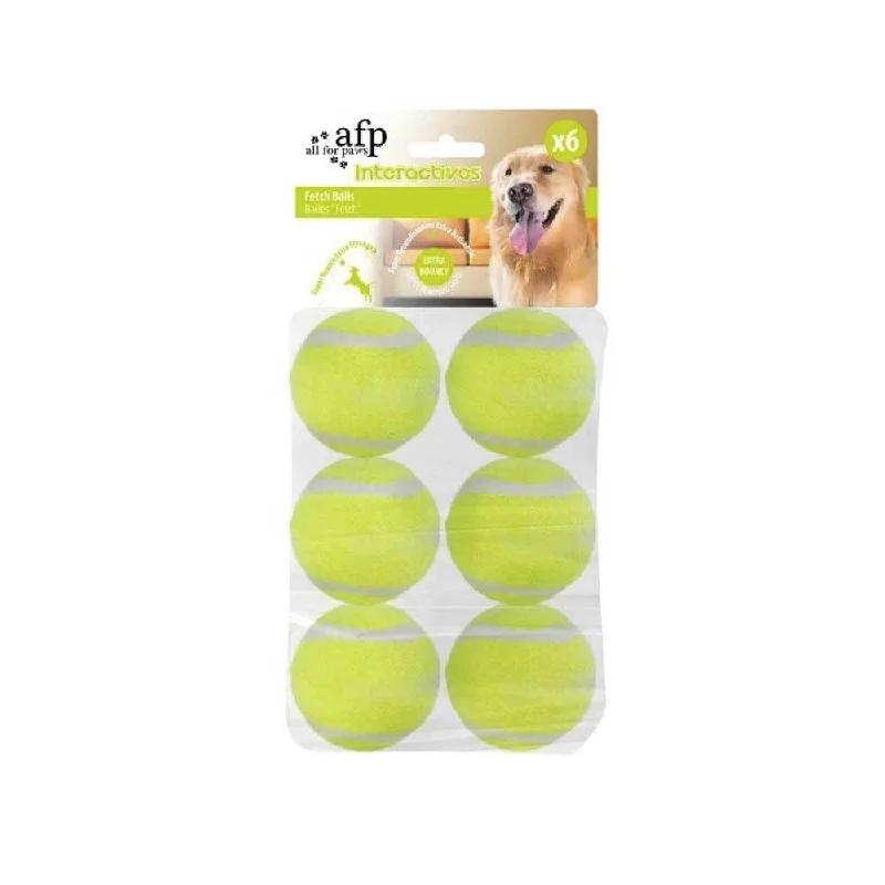 orthopedic puppy mattress-6 Pack Dog Fetch Balls - Heavy Fetch N Treat All For Paws Replacement Ball