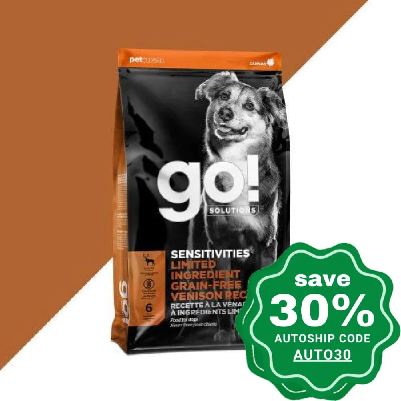 glow-in-the-dark pet collar-GO! SOLUTIONS - SENSITIVITIES Dry Food for Dog - Limited Ingredient Grain Free Venison Recipe - 22LB