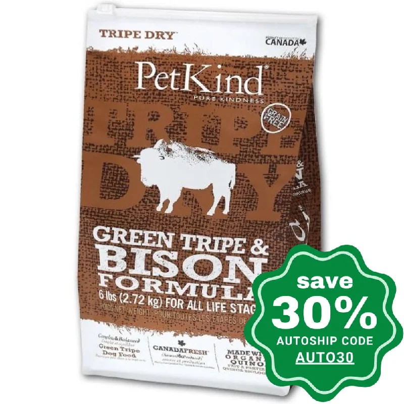 odor-neutralizing dog bed cover-PetKind - Dry Food for Dogs - Tripe Dry Green Tripe & Bison Formula  - 14LB