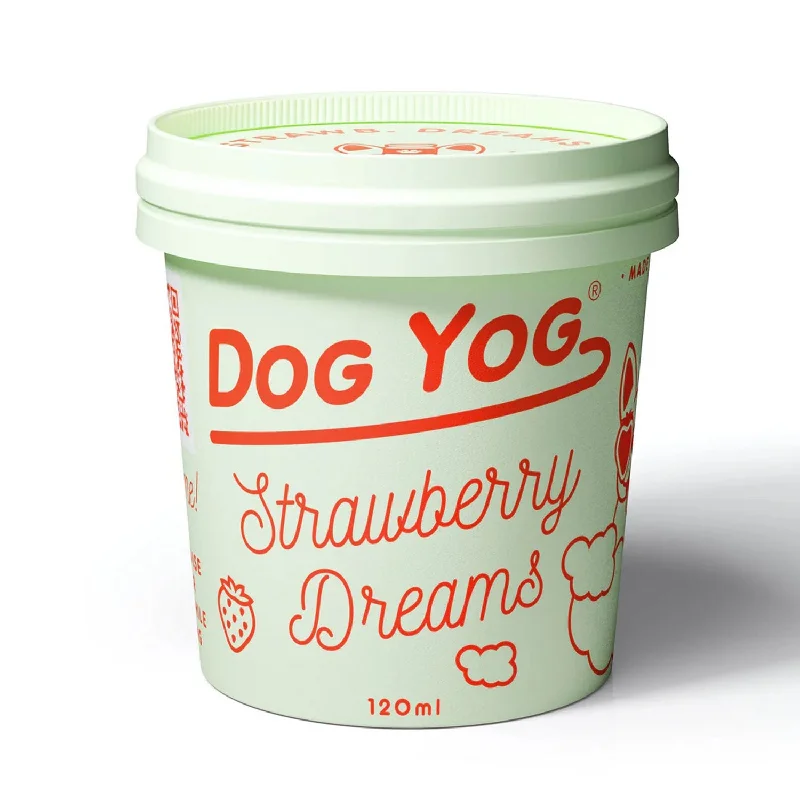 foldable pet car ramp-Dog Yog Strawberry Dreams Ice Cream 120ml