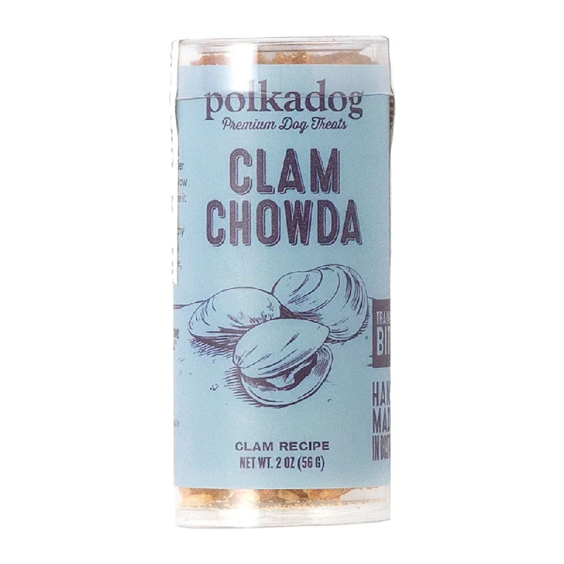 automatic chicken feeder-Polkadog Clam Chowda Treats For Cats & Dogs 2oz (Mini Tube)