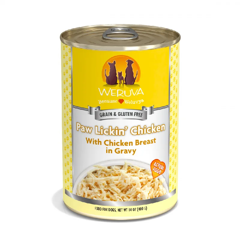 non-toxic pet flea treatment-Weruva Paw Lickin Chicken with Chicken Breast in Gravy Canned Dog Food