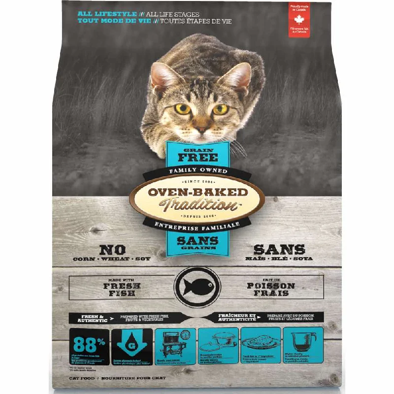 odor-eliminating natural cat litter-Oven-Baked Tradition Fish Grain Free Dry Cat Food