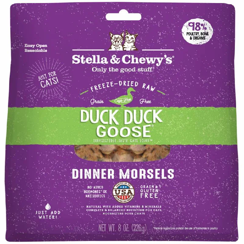 space-saving cat climbing tree-Stella & Chewy’s Duck Duck Goose Dinner Morsels Freeze-Dried Cat Food