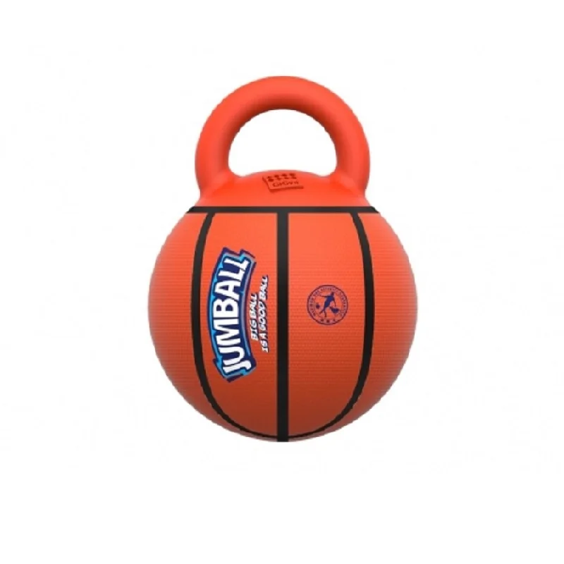 vet-approved puppy teething gel-Gigwi Jumball Basketball Orange