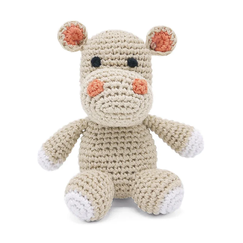 pet-safe disinfecting spray-Crochet Hippo Dog Toy