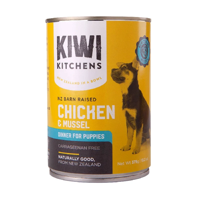 natural catnip dental chews-Kiwi Kitchens Chicken & Mussel Dinner Dinner Puppy Wet Dog Food