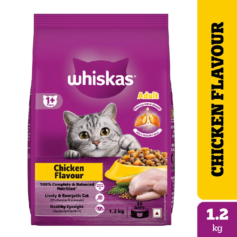 anti-scratch cat furniture cover-Whiskas Chicken Flavour Cat (Adult 1+) Dry Food