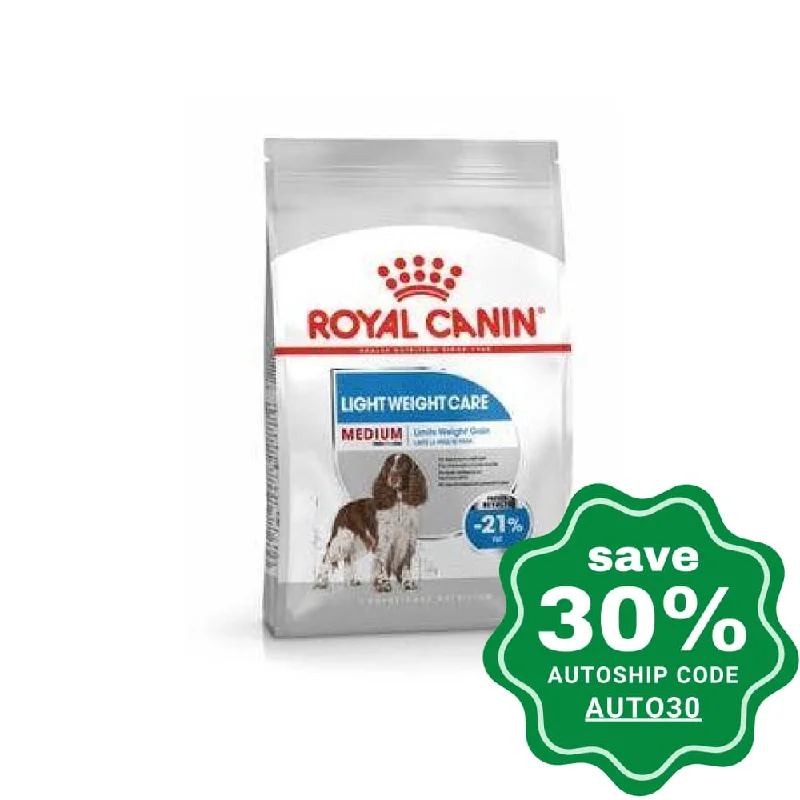 all-season dog hoodie-Royal Canin - Medium Adult Dog Food (Light Weight Care) - 12KG