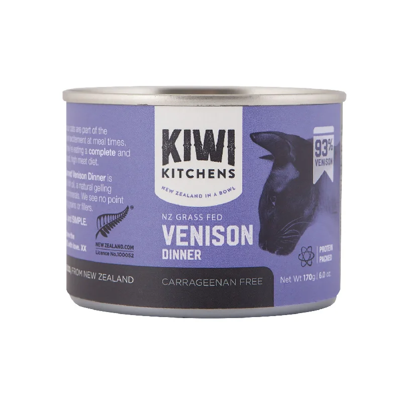 eco-friendly biodegradable pet wipes-Kiwi Kitchens Venison Dinner Adult Wet Cat Food