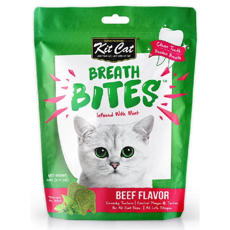 extra-large dog training pad-5 FOR $14: Kit Cat Breath Bites Mint & Beef Flavour Dental Cat Treats 60g