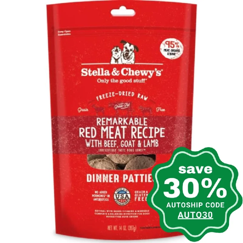 non-toxic pet grooming foam-Stella & Chewy's - Freeze Dried Dog Dinner Patties - Remarkable Red Meat - 5.5OZ