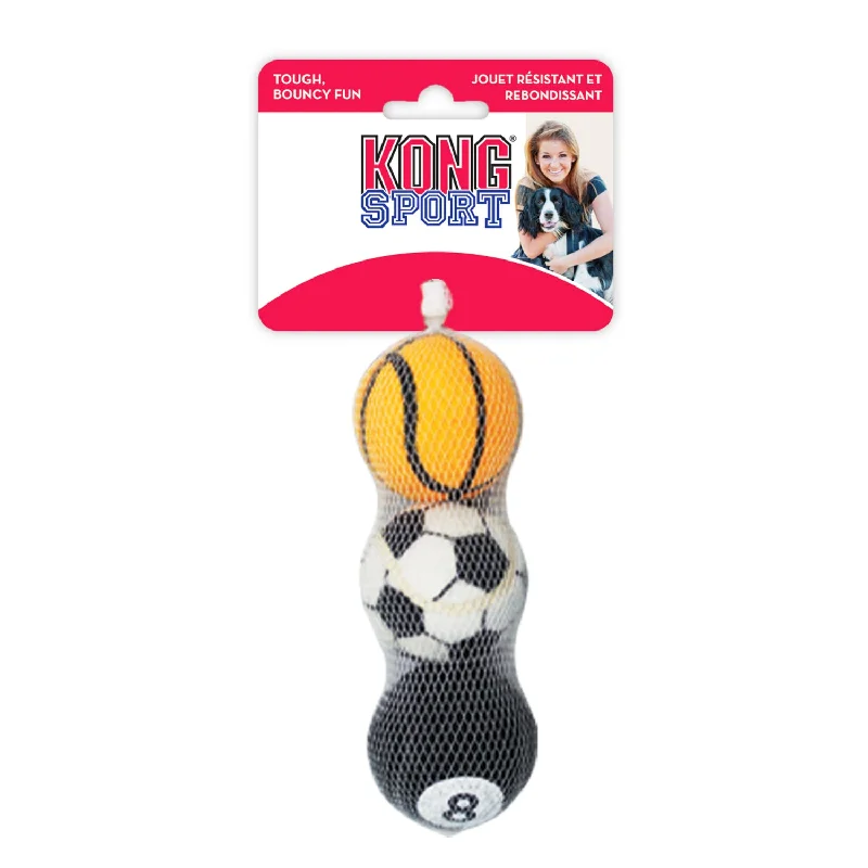 weatherproof dog kennel-KONG Sports Balls Medium 3 Pack