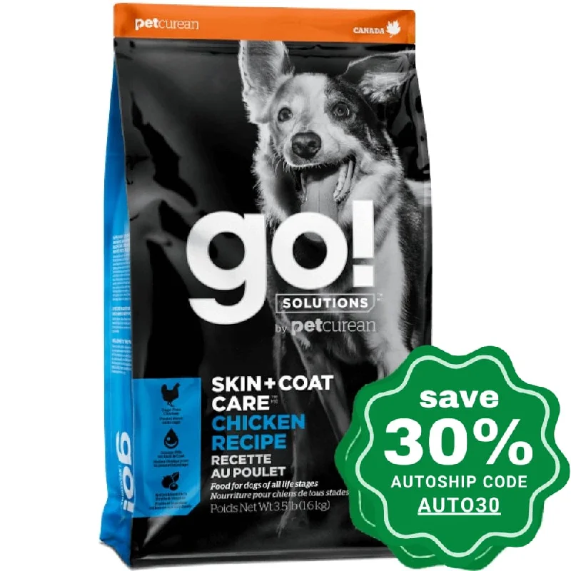 eco-friendly dog chew toy-GO! SOLUTIONS - SKIN + COAT CARE Dry Food for Dog - Chicken Recipe - 22LB