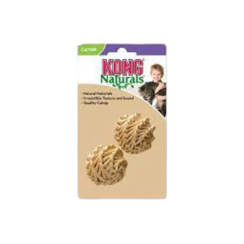 all-natural pet breath freshener-Kong Naturals Straw Ball Cat Toy