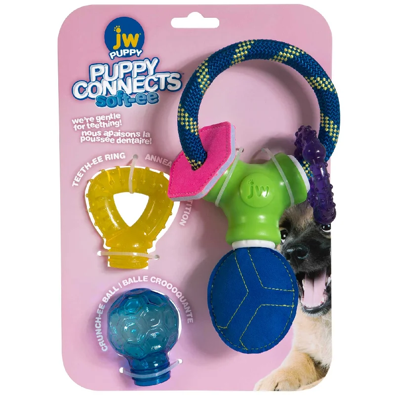 pet-safe disinfecting spray-JW Puppy Toys Connects Soft-ee Set