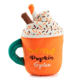 chew-proof small animal play tunnel-Pupkin Spice Latte Mug Toy