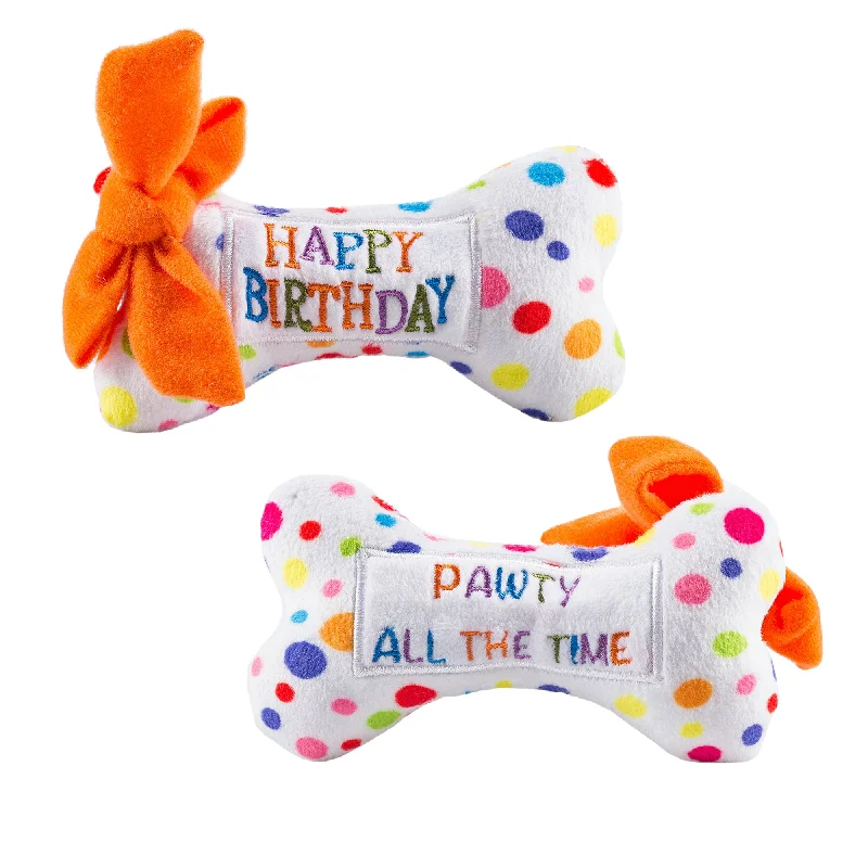 portable dog wash shower attachment-Happy Birthday Bone