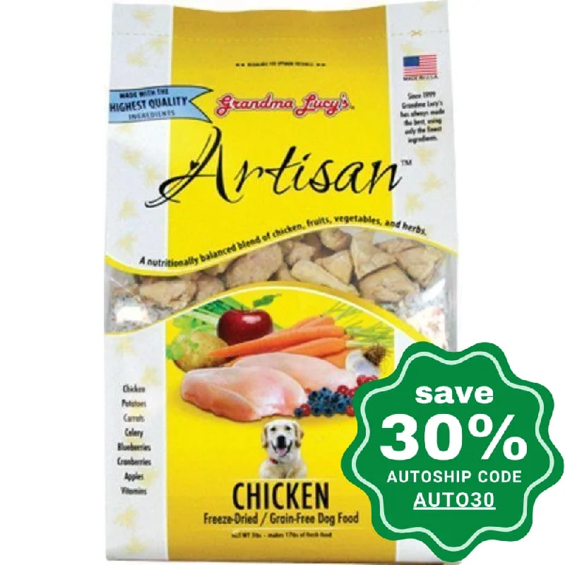 self-warming orthopedic dog pad-Grandma Lucy's - Artisan Freeze Dried Chicken Grain Free Dog Food - 10LB