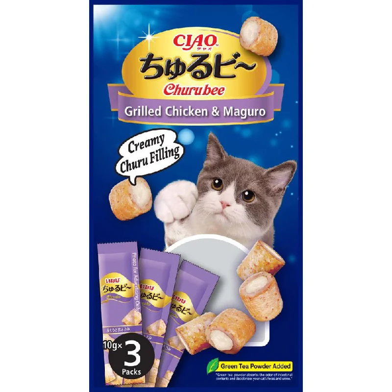 waterproof dog life vest-3 FOR $16: Ciao Churubee Grilled Chicken & Maguro (Tuna) Creamy Cat Treats 30g