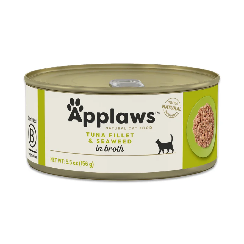 chew-resistant small animal tunnel-Applaws Natural Wet Cat Food Tuna with Seaweed in Broth