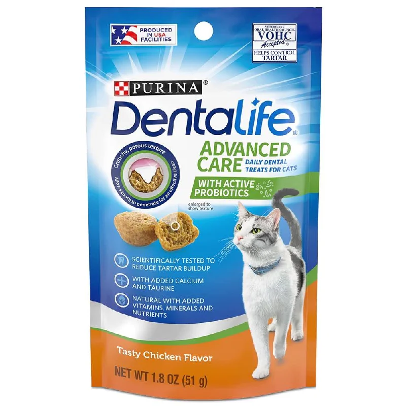 fish tank eco-friendly algae remover-Dentalife Tasty Chicken Dental Cat Treats 1.8oz (51g)