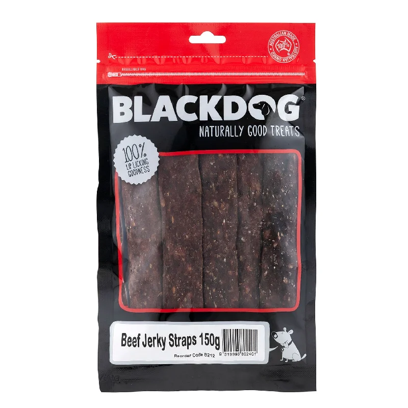 extra-large dog training pad-Blackdog Beef Jerky Straps Dog Treat