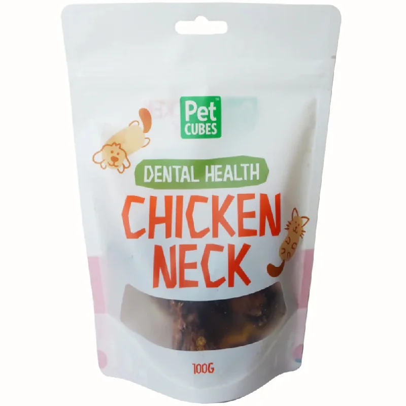 dog-friendly probiotic supplement-40% OFF: PetCubes Chicken Neck Grain-Free Treats For Cats & Dogs 100g