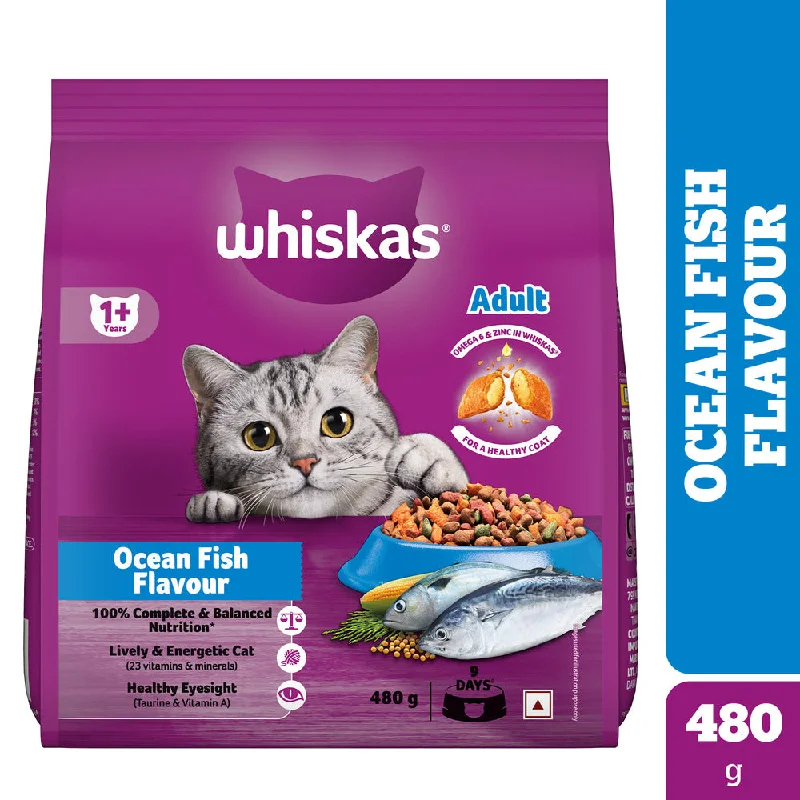 biodegradable cat litter box liner-Whiskas Ocean Fish Flavour Adult Cat Dry Food