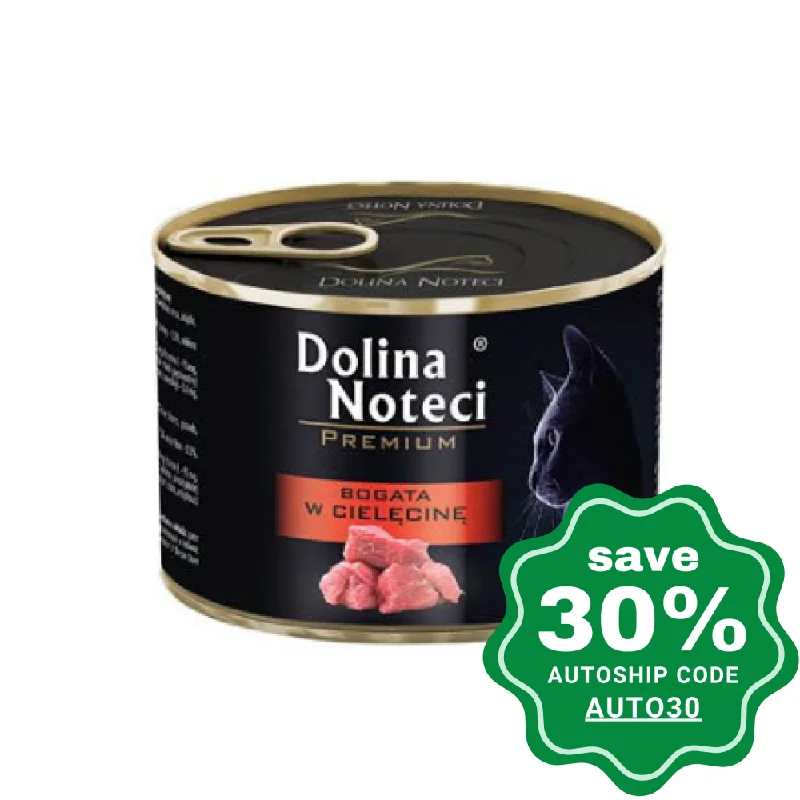 hamster-friendly soft bedding-Dolina Noteci - Premium Wet Cat Food - Rich In Veal - 185G (Min. 12 Cans)