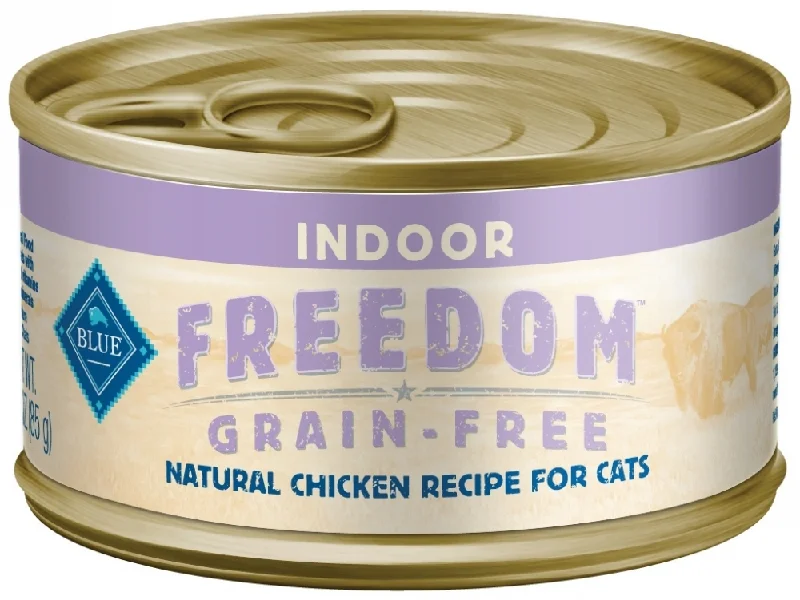 chew-resistant small animal tunnel-Blue Buffalo Freedom Grain-Free Adult Indoor Chicken Recipe Canned Cat Food