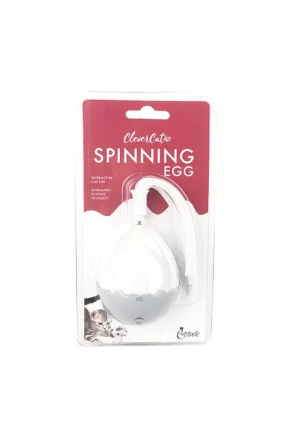 chew-proof silicone dog bowl-CLEVER CAT SPINNING EGG