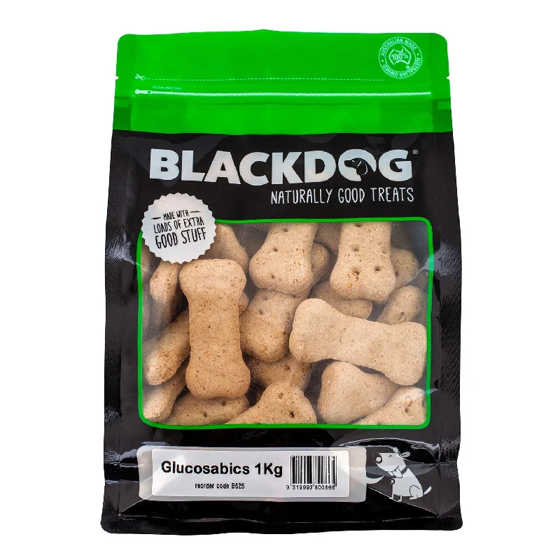 weatherproof dog kennel-Blackdog Glucosabics Biscuits Dog Treat 1kg