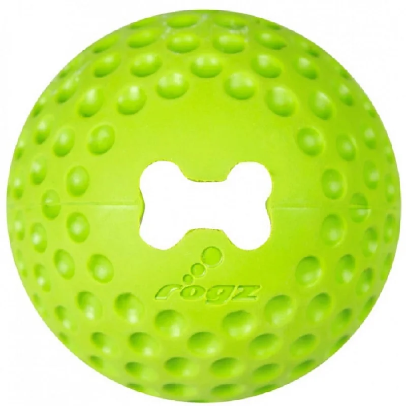 no-splash dog water bowl-Rogz Gumz Ball Lime