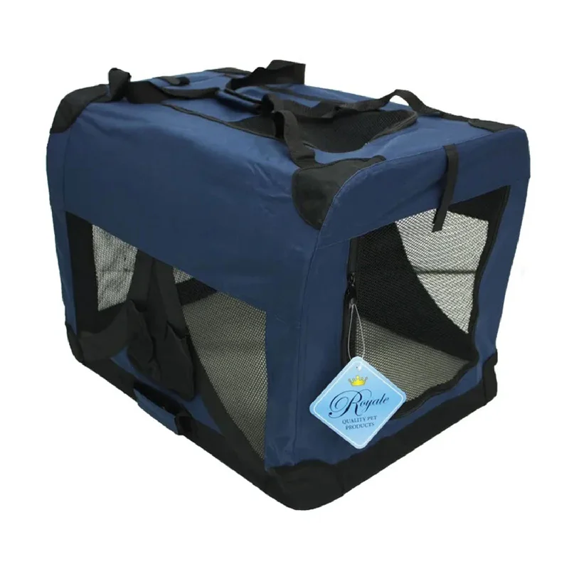 comfortable cat carrier with wheels-Royale Collapsible Canvas Crate