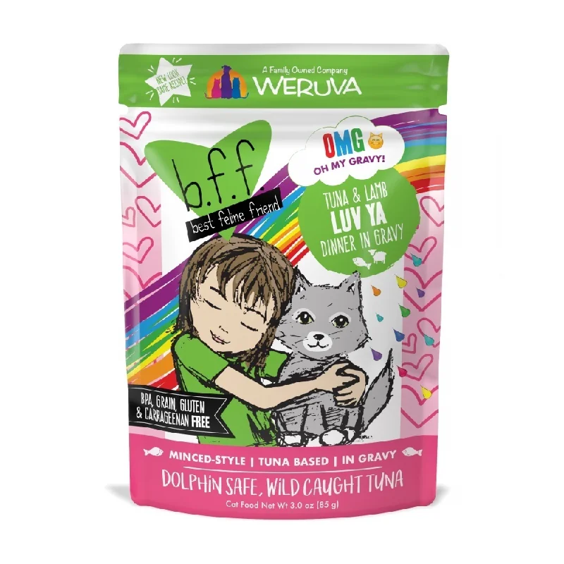 pet-safe scented litter-Weruva BFF Tuna & Lamb Luv Ya Recipe Pouches Wet Cat Food