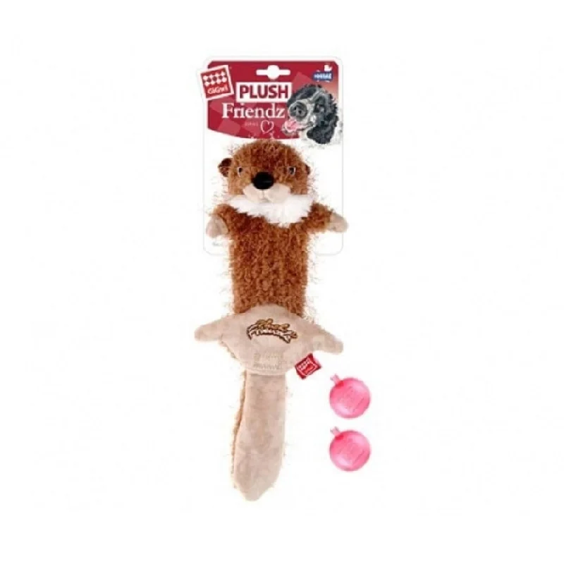 chew-resistant parrot play gym-Gigwi Plush Friends Squirrel Skin