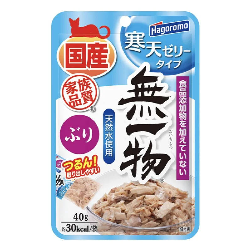 pet-safe scented litter-Hagoromo Muichimotsu Japanese Yellowtail with Agar Pouch Cat Food 40g x 12