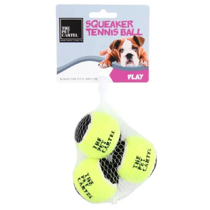 all-natural pet breath freshener-The Pet Cartel Tennis Ball 3Pack Small