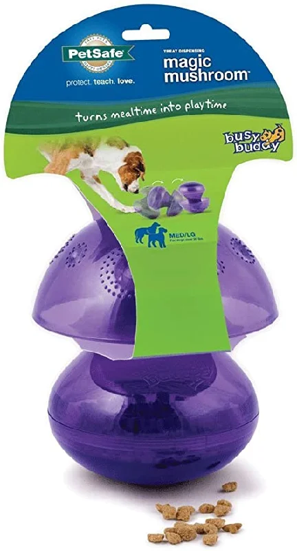 chew-resistant small pet hideaway-Petsafe Busy Buddy- Magic Mushroom (2 sizes)