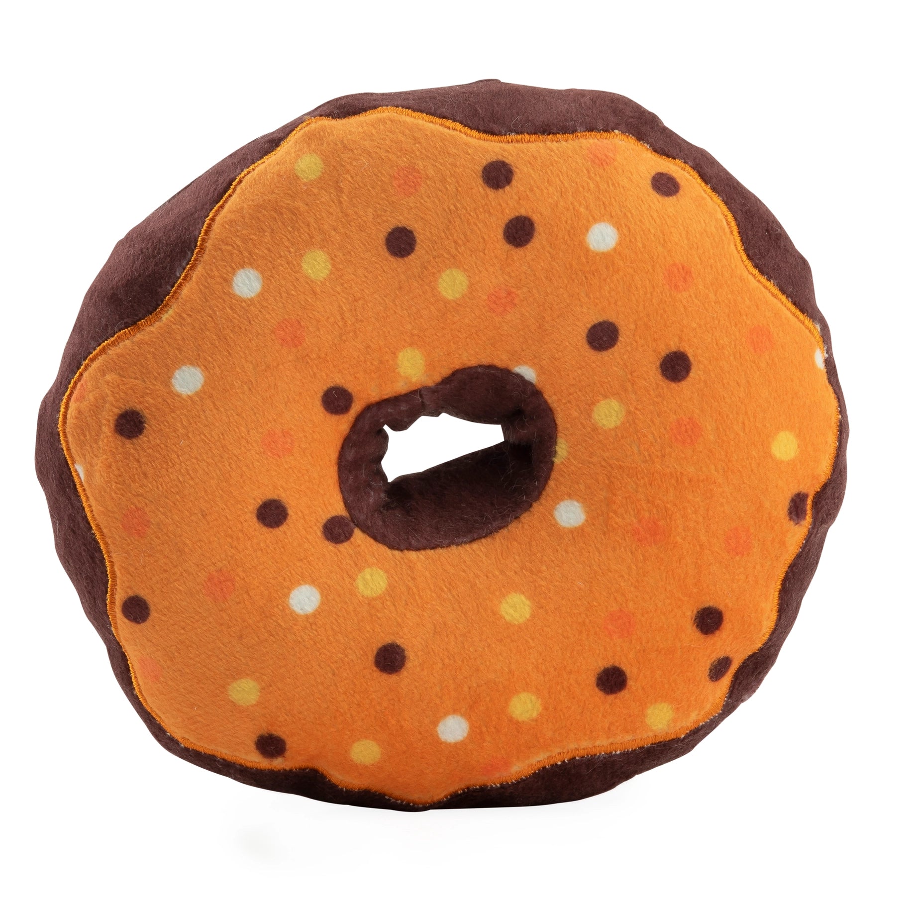 lightweight waterproof dog coat-Pupkin Spice Donut Toy