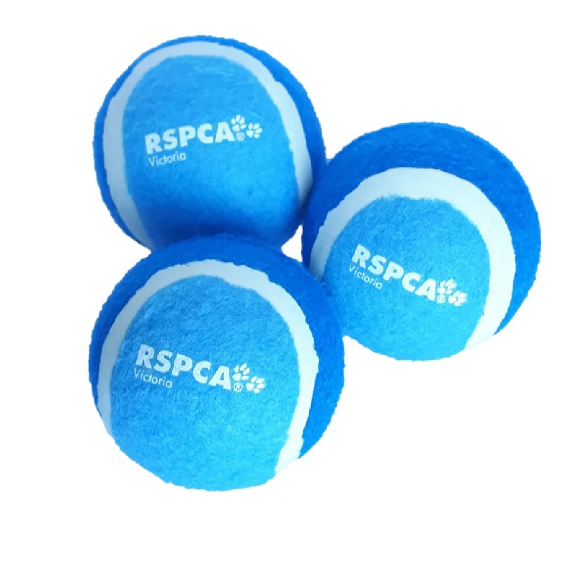 hamster hideaway house-RSPCA Tennis Ball Blue 3 Pack