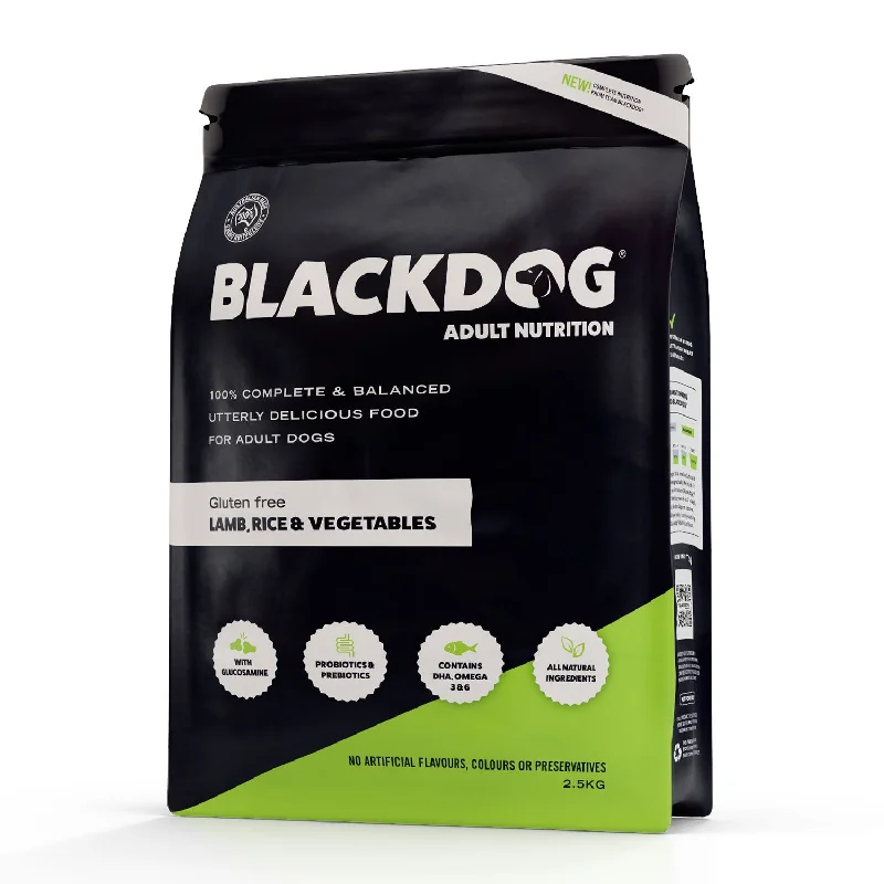 senior dog digestive aid-Blackdog Lamb, Rice & Vegetables Adult Dry Dog Food