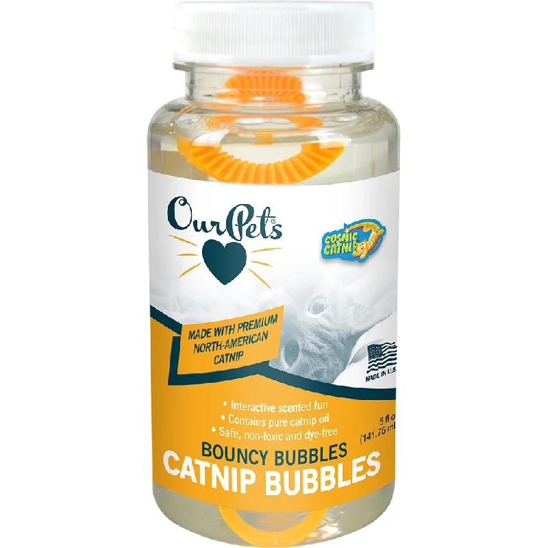 adjustable chew-proof dog harness-Cosmic Catnip Bubbles